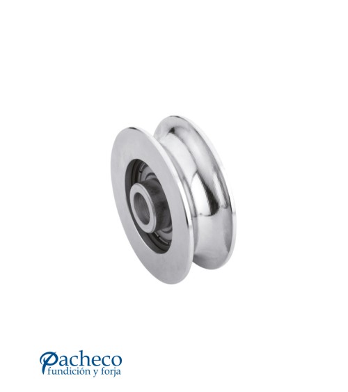 Polea canal "U" 20 mm para puerta corredera