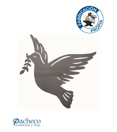 Silueta Paloma  en Chapa de Hierro para Decoración