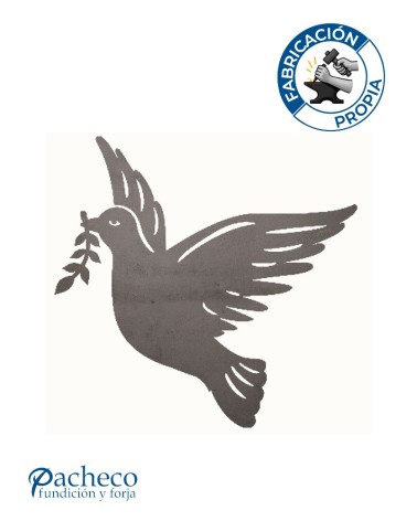 Silueta Paloma  en Chapa de Hierro para Decoración