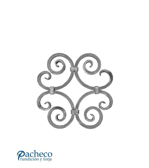 Panel de Forja Composición de Ces de Forja Cuadrado 16 mm