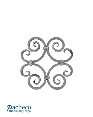 Panel de Forja Composición de Ces de Forja Cuadrado 16 mm