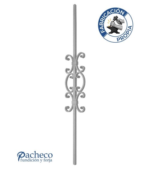 Balaustre Forjado Ces Centrales Cuadrado 16 mm