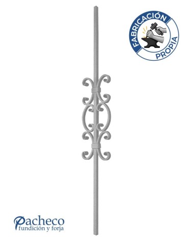 Balaustre Forjado Ces Centrales Cuadrado 16 mm