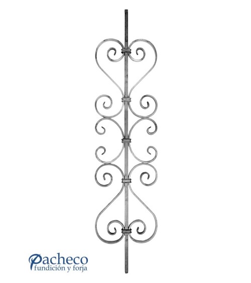 Balaustre Forjado Eses y Ces Cuadrado 12 mm