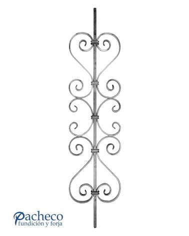 Balaustre Forjado Eses y Ces Cuadrado 12 mm