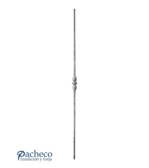 Balaustre Forjado Nudo Central Redondo 14 mm