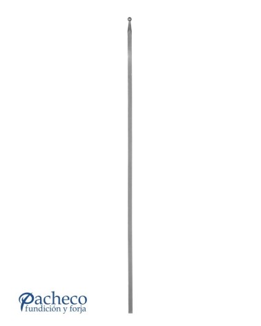 Balaustre Lanza de Forja Bola Cuadrado 16 mm