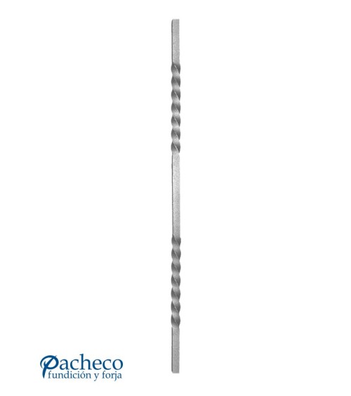 Balaustre Forjado Entorchado 1500 mm alto Cuadrado 14-16-20 mm