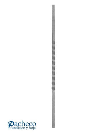 Balaustre Forjado Entorchado 1000 mm alto Cuadrado 12-14-16-20 mm