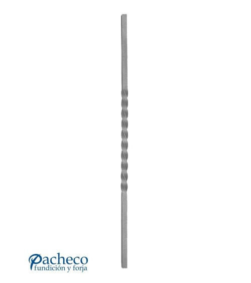 Balaustre Forjado Entorchado 1250 mm alto Cuadrado 12-14-16-20 mm