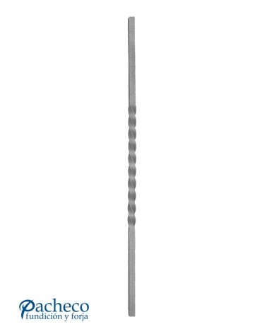 Balaustre Forjado Entorchado 1250 mm alto Cuadrado 12-14-16-20 mm