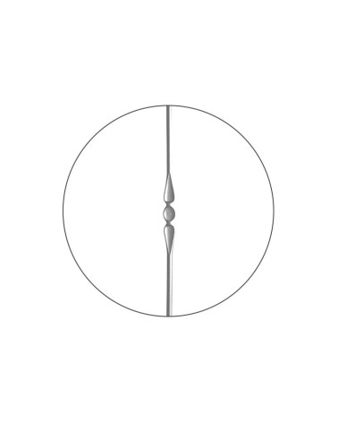 Balaustre Forjado Lágrima Redondo 14 mm