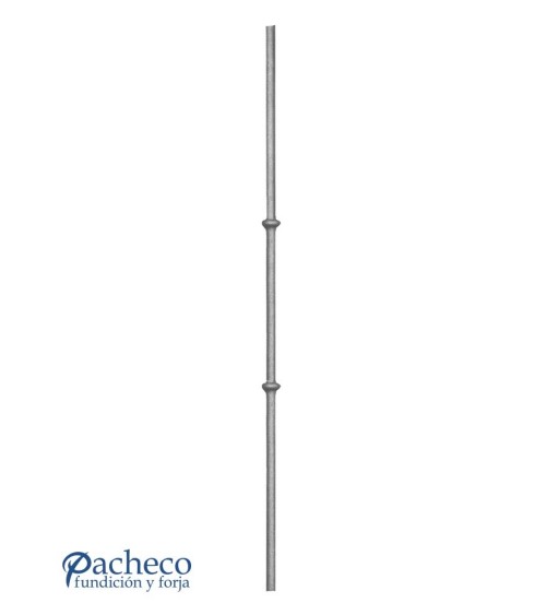 Balaustre Forjado Anillo Doble Redondo 16 mm