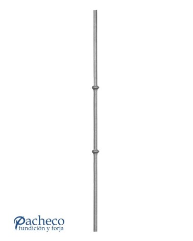 Balaustre Forjado Anillo Doble Redondo 16 mm