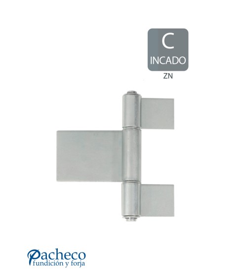 Pernio pala 3 cuerpos para puerta metálica