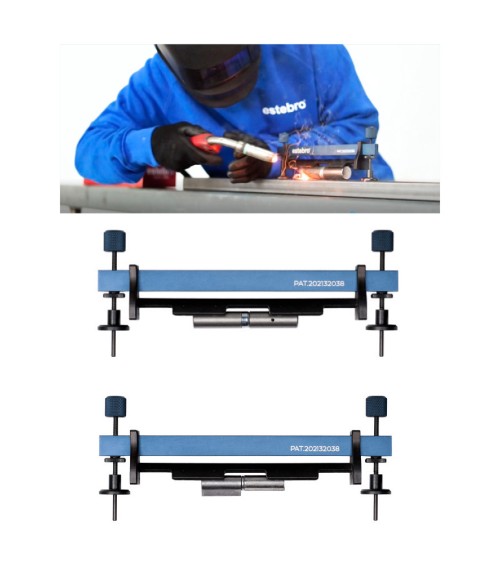 Posicionador de pernios y bisagras