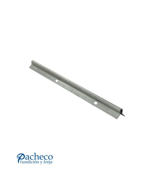 Carril o riel para puerta corredera empotrar mariposa "U" 20 mm