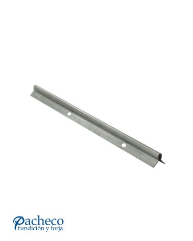 Carril o riel para puerta corredera empotrar mariposa "U" 20 mm