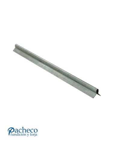 Carril o riel para puerta corredera empotrar mariposa"U" 20 mm sin agujero