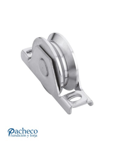 Polea canal "V" 20mm para encastrar para puerta corredera