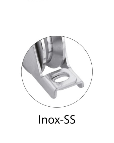 Polea canal "V" 20mm para encastrar para puerta corredera