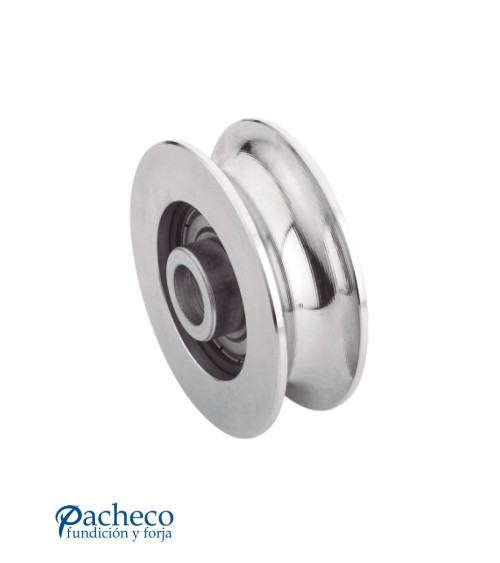 Polea canal "U" 16mm para puerta corredera