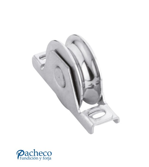 Polea canal "U" 16mm para puerta corredera