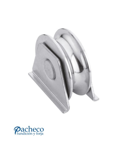 Polea canal "V" 16mm para puerta corredera