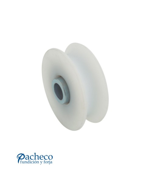 Polea de nylon canal "U" 20mm para puerta corredera