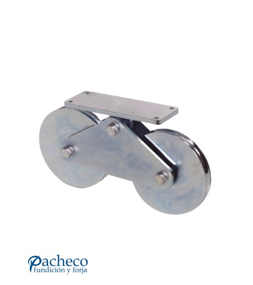 Tandem doble 120mm para puerta corredera pesada (máx. 1200 kg)