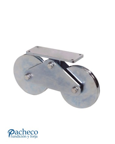 Tandem doble 120mm para puerta corredera pesada (máx. 1200 kg)