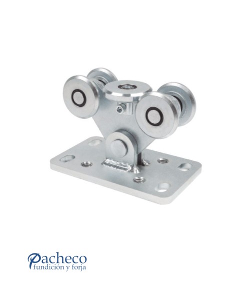 Carro autoportante axial simple U-60 para puerta autoportante