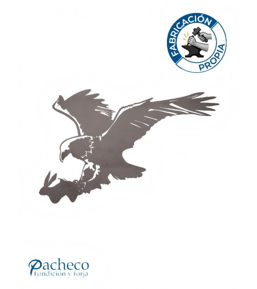 Silueta de Águila  en Chapa de Hierro para Decoración