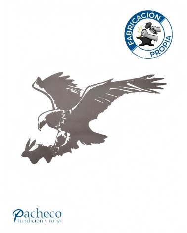 Silueta de Águila  en Chapa de Hierro para Decoración