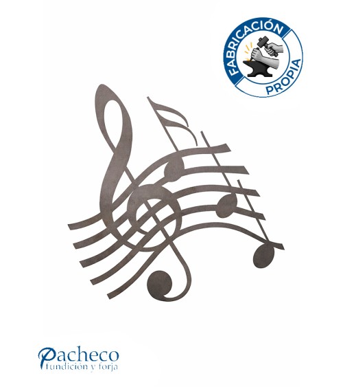 Silueta Nota Musical en Chapa de Hierro para Decoración