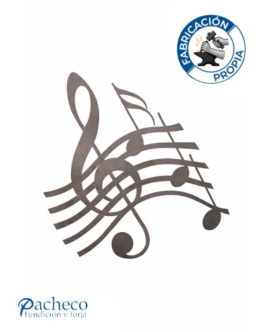 Silueta Nota Musical en Chapa de Hierro para Decoración