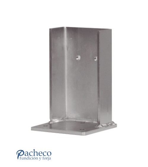 Soporte tope encuentro U-70 para puerta autoportante