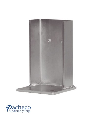 Soporte tope encuentro U-70 para puerta autoportante