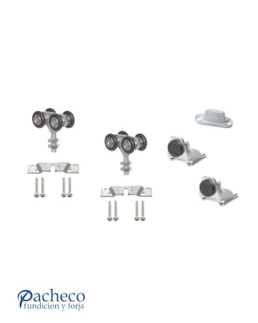 Kit puerta corredera colgada hasta 60kg - NYLON U-30