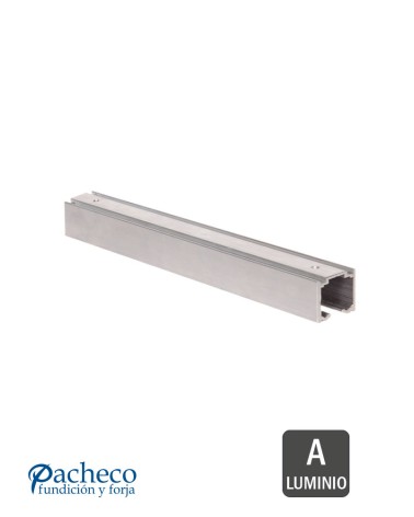 Raíl superior de aluminio U-30 pestaña para puerta corredera colgada