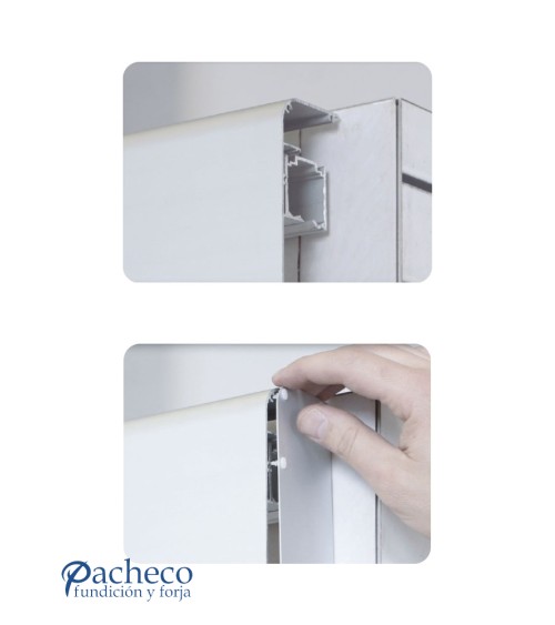 Juego embellecedor para tapa embellecedor para puerta corredera colganda