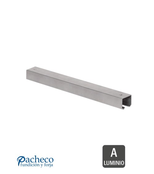 Raíl superior de aluminio U-30 simple para puerta corredera colgada