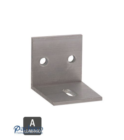 Escuadra para soporte rail de aluminio U-30 simple