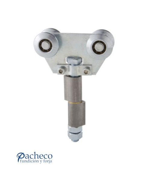 Rollapar doble U-40 soldar central para puerta central corredera colgada