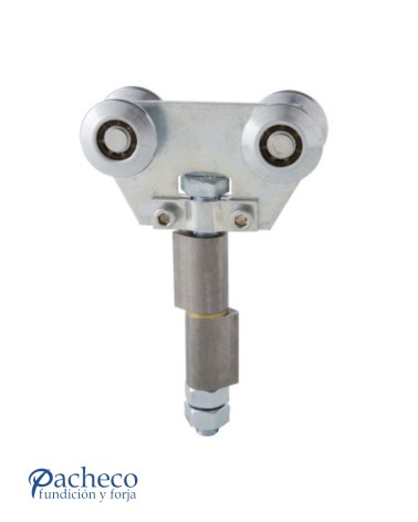 Rollapar doble U-40 soldar central para puerta central corredera colgada