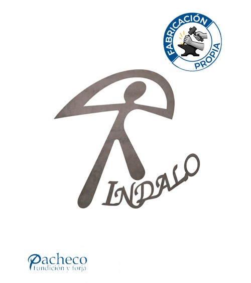 Silueta Indalo  en Chapa de Hierro para Decoración