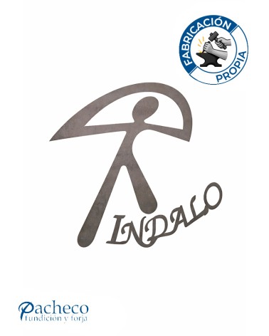 Silueta Indalo  en Chapa de Hierro para Decoración