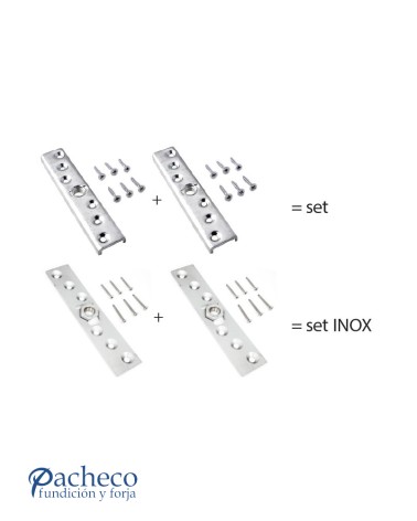 Set adaptador madera para rollapar para puerta corredera colgada