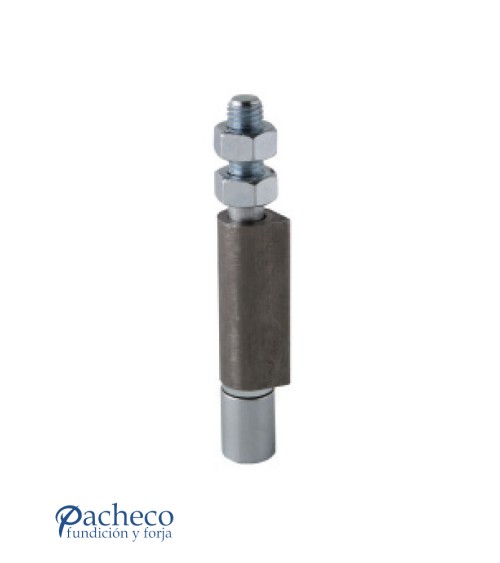 Guiador inferior soldar central U-19 para puerta corredera colgada