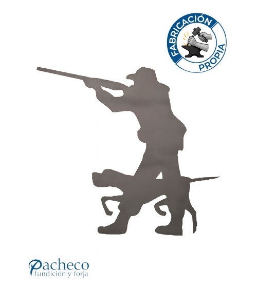 Silueta Cazador  en Chapa de Hierro para Decoración